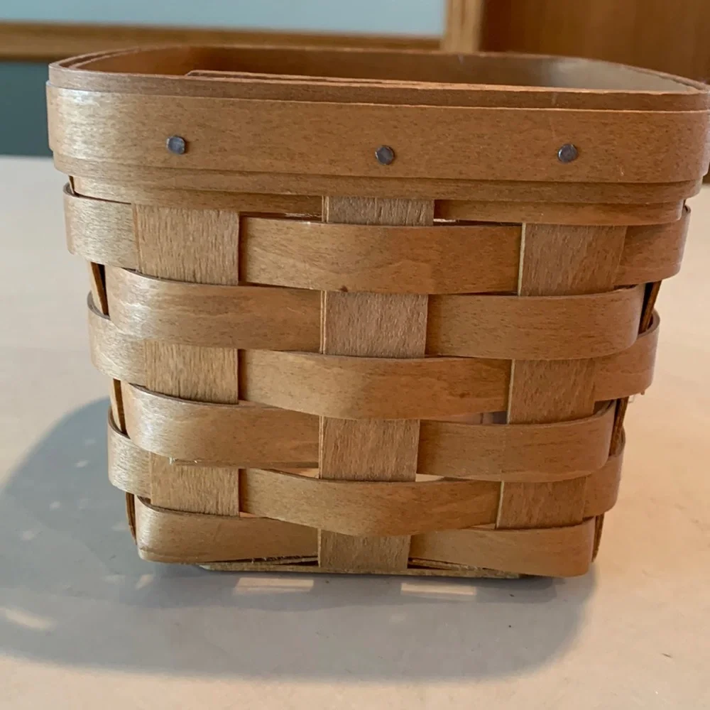 Longaberger Teaspoon Basket with Protector and Product card